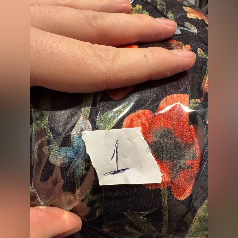 Cider LIGHTWEIGHT CORDUROY FLORAL BUTTON WIDE LEG JUMPSUIT XL SW2-7 - Picture 14 of 14